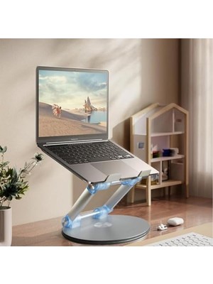 Tuba Toptaş Taşınabilir Katlanabilir Folding Alüminyum Dizüstü Bilgisayar Notebook Stand Alüminyum Ayarlanabilir Açı ve Katlanabilir Portatif Rahat Kullanım 11 Inç 17 Inç Laptop Stant | S4