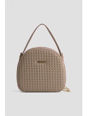 Armine Örgü Kadın Omuz & Çapraz Çanta 408 - Vizon