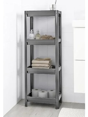 Calperia 4 Katlı Geçmeli Plastik Organizer - Banyo ve Mutfak Için