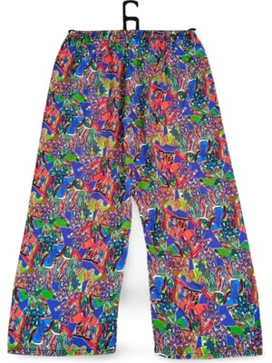 General Ithal Viskon Geniş Paça Şık Etnik Otantik Desenli Pantolon - Royaleks - Desen3