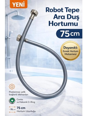 DESIPHON 75 cm Robot Tepe Ara Bağlantı Duş Hortumu – Pirinç, Dayanıklı, Sızdırmaz Ara Bağlantı Hortumu