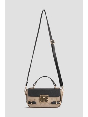 Armine Baskılı Kadın Omuz & Çapraz Çanta 359 - Vizon