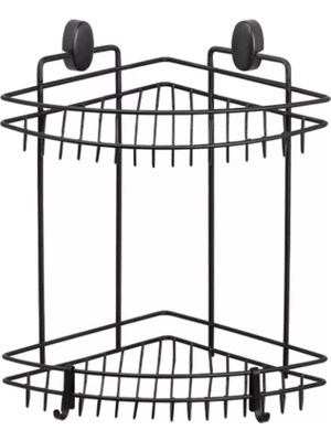 General Üçgen Köşelik Pasifik Iki Katlı 22 cm Dübelli Siyah ROYALEKS-DS-734