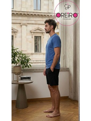OREİRO Şortlu Erkek Pijama Takımı