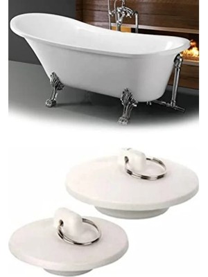 Calperia Banyo Küvet Lavabo Tıpası, 2'li Set