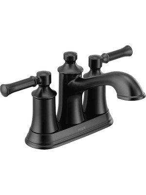 Tuba Toptaş 6802BL Dartmoor Iki Kollu Düşük Ark Banyo Musluğu, Mat Siyah