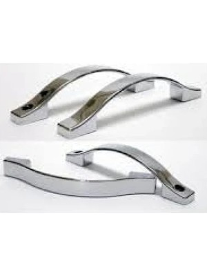 Calperia 160 mm Cam Duşakabin Ay Kulp - Krom Renk