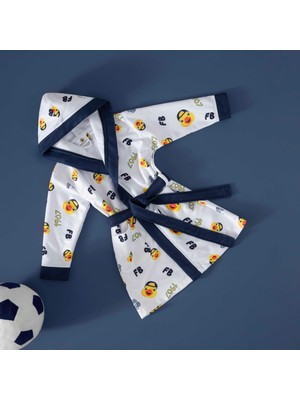 Taç Yeni Sezon Lisanslı Fenerbahçe Kapşonlu Bebek Bornoz ( 4-6 Yaş )