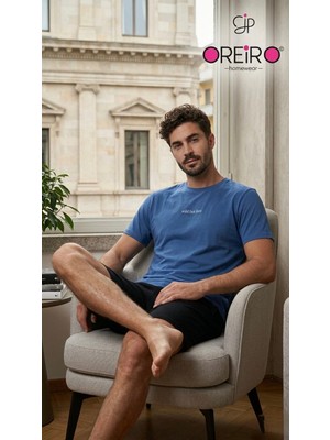 OREİRO Şortlu Erkek Pijama Takımı