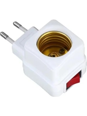 Calperia Anahtarlı E27 Ampul Duy - Gece Lambası Için Pratik Çözüm