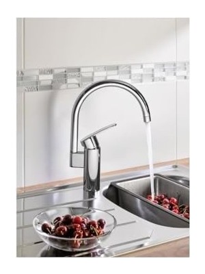 Tuba Toptaş Wave Cosmopolitan Eviye Bataryası |0°/150°/360° Dönüş Açısı | Krom | 32449001