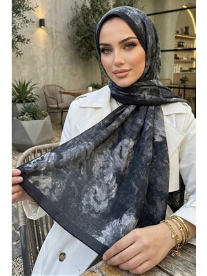 İmaj Butik Siyah Ipekhan Seren Şal