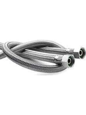 Calperia Çelik Flex Bağlantı Hortumu - 1/2-1/2 Dişi-Dişi, 60-100 cm Seçenekleri