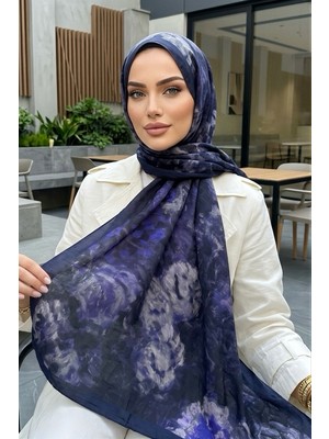 İmaj Butik Lacivert Mavi Ipekhan Seren Şal