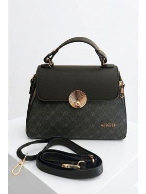 Armine Noktalı Kadın Omuz & Çapraz Çanta 415 - Siyah