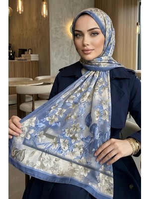 İmaj Butik Indigo Desenli Soft Şal