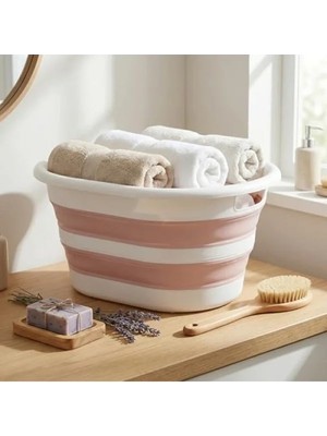 Calperia Katlanabilir Mega Boy Çamaşır Sepeti - 38 Lt Kapasite