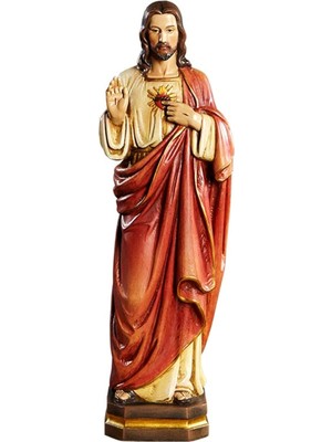 Tuba Toptaş 12" Val Gardena Kutsal Kalp Heykeli