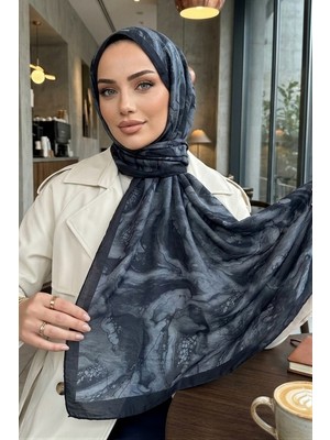 İmaj Butik Siyah Füme Ipekhan Seren Şal