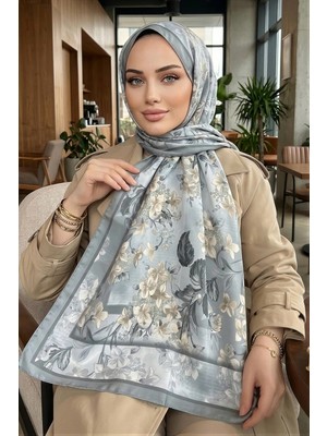 İmaj Butik Yeşil Desenli Soft Şal