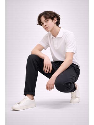 Mini Kanka Erkek Çocuk Beli Lastikli Kumaş Pantolon – Bağcıklı, Rahat Kesim, Günlük & Şık Kullanım