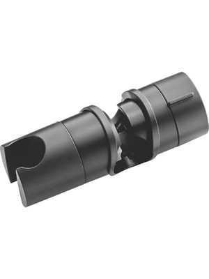 Fause Ayarlanabilir Duş Başlığı Boru Gezeri Mafsal Sürgü Askısı KY101 (Siyah, Oval)