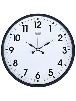 36 cm Plastik Kasa Renkli Duvar Saati