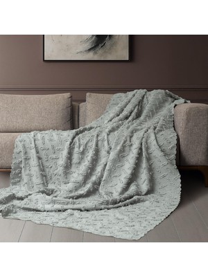 Latuda Home Ponela Koltuk Örtüsü Kaymaz Bohem Punch Kabartmalı 110X175 cm 2 Adet ( Berjer ) Kaymaz, A.gri