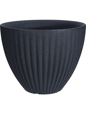 Lotus Plastik Saksı Antrasit Çap 39CM Yükseklik 35CM