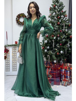 Zks Grup Tekstil-Karpuz Kol Asimetrik Etek Prenses Abiye Elbise Pudra,gold,bej,siyah,beyaz,yeşil,indigo,lila,mavi