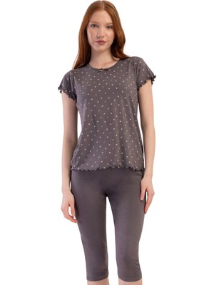 Vienetta Likralı Viskon Battal Kayık Yaka Kısa Kol Eteği Ov