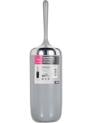 M-E07-09-P Lima Tuvalet Fırçası, Krom Dekorlu, Bej