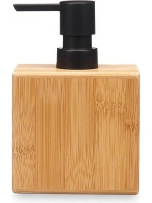 Orret Home Doğal Bambu Sıvı Sabunluk, Şık ve Ekolojik Tasarım, Banyo ve Mutfak Için Uygun, Paslanmaz Pompalı, Uzun Ömürlü Ahşap Sıvı Sabunluk Şişesi (Dikdörtgen)