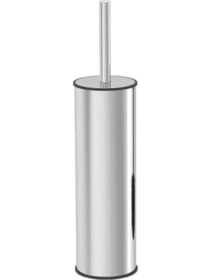 Paslanmaz Çelik Tuvalet Fırçası – Kapaklı, Hijyenik ve Dayanıklı Metal Wc Fırçası Seti, Şık Banyo Aksesuarı