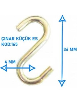 S Kanca Demiri Askı Kancası, Mutfak Dolap Düzenleme, Ev Dekorasyon, 10 Adet