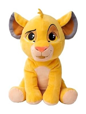 Simba, 6315870070, Nicotoys Lion King Simba Peluş Figürü, Özel ve Detaylı Tasarım, Dayanıklı Kumaş, 25 cm