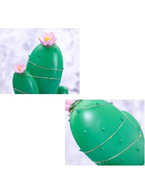 Tuba Toptaş LED Işıklı Kaktüs Biblo Ev Dekorasyon ve Hediyelik Eşya LED Aydınlatma
