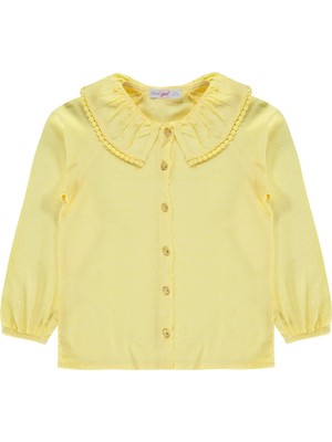 Zeyneva Timo Kız Reglan Kollu Bluz 6-9 Yaş - Sarı