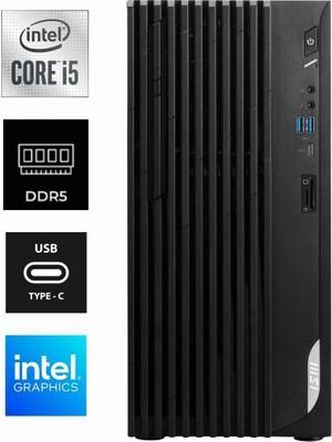 MSI Msı Pro DP180 I5-14400 14A-878EU-K0008 32GB 2tb UHD Graphics 730 W11HOME Masaüstü Bilgisayar