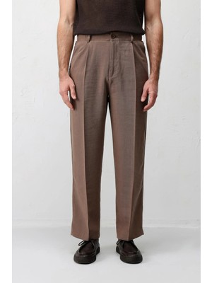 Antioch Kahve Lyocell Karışımlı Erkek Pantolon