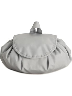 Ocean Home Textile Fonksiyonel Su Itici Leke Tutmaz Kumaş Düzenleyici Seyahat Tipi Makyaj Çantası Ø 50 cm