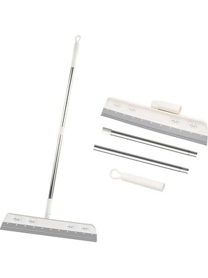 Uzun Saplı Duş Sıyırıcı, Dayanıklı Profesyonel Köpük Su Sileceği Zemin, Çıkarılabilir Zemin Sileceği Cam Sileceği, Banyo, Pencere, Banyo, Mutfak Temizliği Için Uygun (Gri)