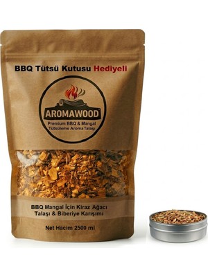 Aroma Wood Grill Mangal & Bbq Barbekü Napolyon Kiraz Ağacı & Biberiye Tütsüleme Aroma Talaşı