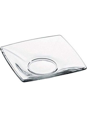 Paşabahçe Kare Çay Tabağı 129 mm 6'lı Hediyelik Kutu