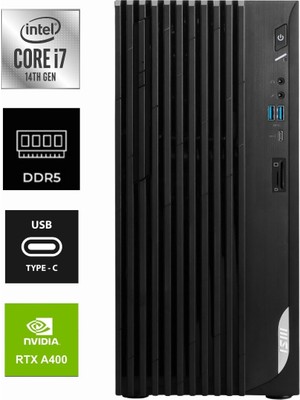 MSI Msı Pro DP180 I7-14700F 14A-878EU-K0161 64GB 512GB Rtx A400 4gb W11HOME Masaüstü Bilgisayar