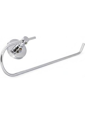 Krom Kağıt Havluluk – Duvara Monte Vidalı Metal Kağıt Havlu Askısı 26 Cm, Parlak Krom Mutfak Aksesuarı