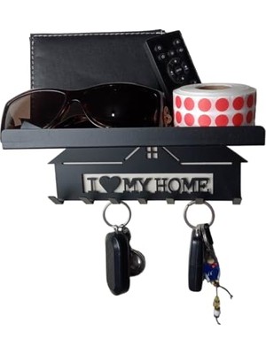 Ardini Anahtar Askılığı My Home Vidalı Mat Siyah