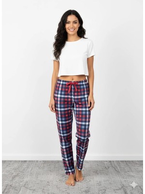 Bambu Likralı Ring Viskon Pijama Altı