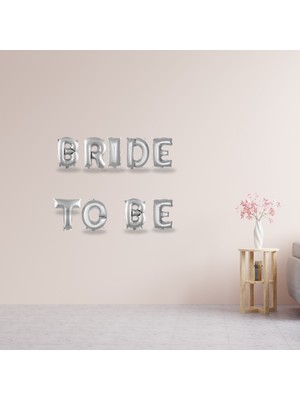Tedaks Bride Konsept Gümüş Folyo Harfli Bride To Be Süsleme