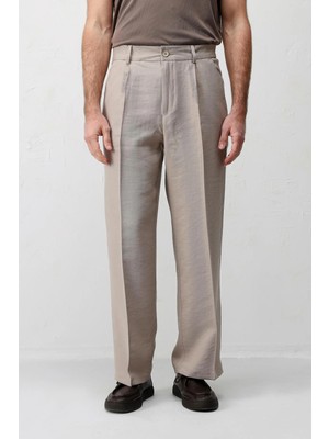 Antioch Bej Lyocell Karışımlı Erkek Pantolon